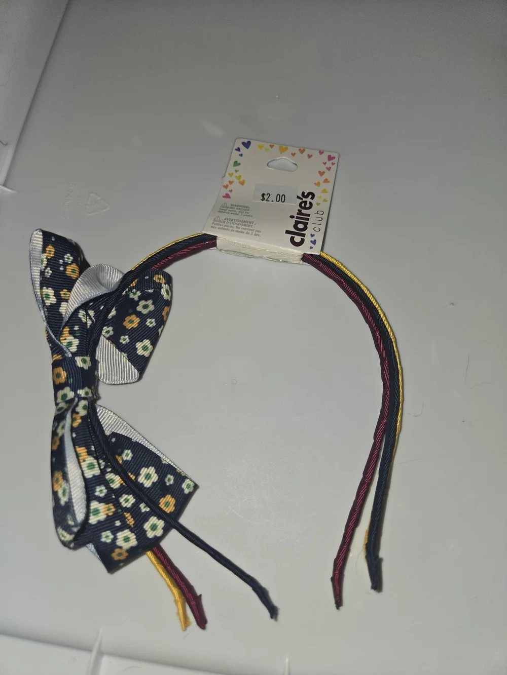 Kids Bow Headband Set - Red, Gold & Black